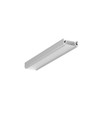 2m aluprofil SURFACE10 BC/UX - Anodiseret, påbygning, LED skinne