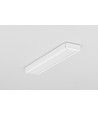 2m aluprofil SURFACE10 BC/UX - Hvid lakeret, påbygning, LED skinne