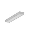 2m aluprofil SURFACE10.V2 BC/U - Ubehandlet aluminium, påbygning, LED skinne