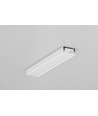 2m aluprofil SURFACE10.V2 BC/U - Hvid lakeret, påbygning, LED skinne