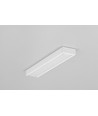 2m aluprofil SURFACE10.V2 BC/U - Hvid lakeret, påbygning, LED skinne