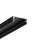 1m aluprofil WIDE24 G/W - Sort anodiseret, påbygning, LED skinne