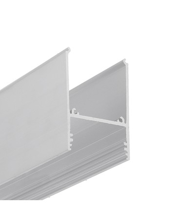 2m aluprofil COMBO30-01 ACDE-9 - Ubehandlet aluminium, påbygning, LED skinne