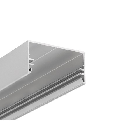 2m aluprofil LOWI C10 - Anodiseret, påbygning, LED skinne