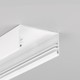 2m aluprofil LOWI C10 - Hvid lakeret, påbygning, LED skinne