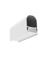 1m aluprofil NAMI23 CD-9 - Hvid lakeret, påbygning, LED skinne