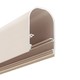 1m aluprofil NAMI23 CD-9 - Beige lakeret, påbygning, LED skinne