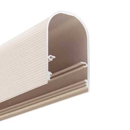 1m aluprofil NAMI23 CD-9 - Beige lakeret, påbygning, LED skinne