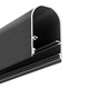 2m aluprofil NAMI23 CD-9 - Gråsort lakeret, påbygning, LED skinne