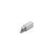 2m aluprofil PHIL.V2 C10/Q9 - Sort anodiseret, påbygning, LED skinne