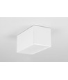 1m aluprofil PHIL53 C10 - Hvid lakeret, påbygning, LED skinne