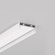 1m aluprofil VARIO30-01 ACDE-9/TY - Hvid lakeret, påbygning, LED skinne