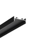 2m aluprofil VARIO30-01 ACDE-9/TY - Sort anodiseret, påbygning, LED skinne