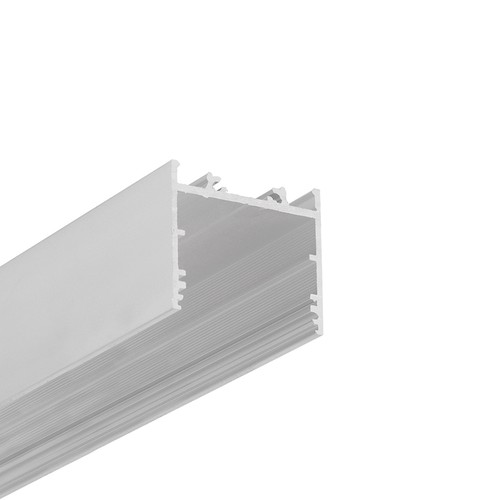 1m aluprofil VARIO30-02 ACDE-9/TY - Ubehandlet aluminium, påbygning, LED skinne