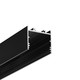 1m aluprofil VARIO30-02 ACDE-9/TY - Sort anodiseret, påbygning, LED skinne