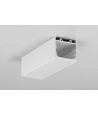 1m aluprofil VARIO30-02 ACDE-9/TY - Hvid lakeret, påbygning, LED skinne