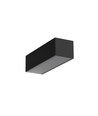 1m aluprofil VARIO30-02 ACDE-9/TY - Sort anodiseret, påbygning, LED skinne