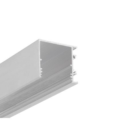 2m aluprofil VARIO30-03 ACDE-9/TY - Ubehandlet aluminium, påbygning, LED skinne