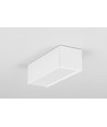1m aluprofil VARIO30-03 ACDE-9/TY - Hvid lakeret, påbygning, LED skinne