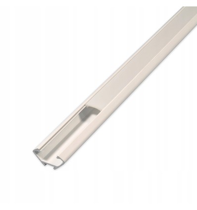 PVC hjørneprofil 15x15 til LED strip - 1 meter, hvid, inkl. mælkehvidt cover