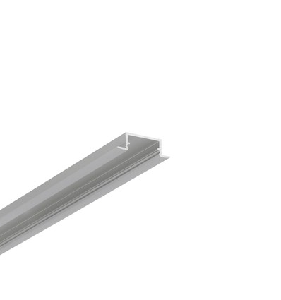 1m aluprofil BEGTIN12 J/S - Anodiseret, indbygget, LED skinne