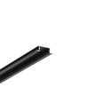 1m aluprofil BEGTIN12 J/S - Sort anodiseret, indbygget, LED skinne