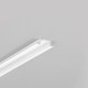 1m aluprofil BEGTIN12 J/S - Hvid lakeret, indbygget, LED skinne