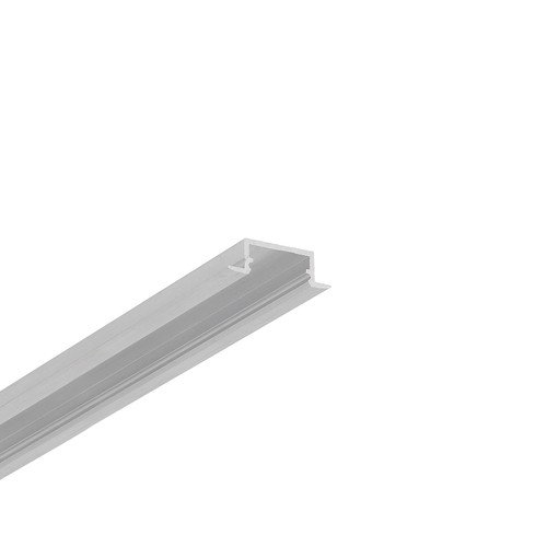 2m aluprofil BEGTIN12 J/S - Ubehandlet aluminium, indbygget, LED skinne