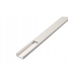 PVC profil 16x7 til LED strip - 1 meter, hvid, inkl. mælkehvidt cover