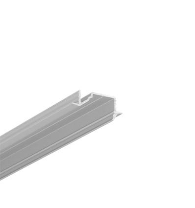 2m aluprofil DIAGONAL10 C - Anodiseret, indbygget, LED skinne