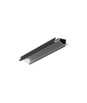2m aluprofil DIAGONAL10 C - Sort anodiseret, indbygget, LED skinne