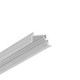 1m aluprofil DIAGONAL14 F/TY - Ubehandlet aluminium, indbygget, LED skinne