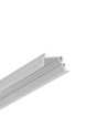2m aluprofil DIAGONAL14 F/TY - Ubehandlet aluminium, indbygget, LED skinne