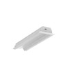 2m aluprofil DIAGONAL14 F/TY - Ubehandlet aluminium, indbygget, LED skinne
