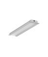 2m aluprofil GROOVE10 BC/UX - Anodiseret, indbygget, LED skinne