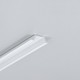 2m aluprofil GROOVE10.V2 A1C/U - Hvid lakeret, indbygget, LED skinne