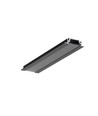 40 stk. 2m aluprofil GROOVE10 BC/UX - Sort anodiseret, indbygget, LED skinne