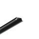 2m aluprofil GROOVE10.V2 A1C/U - Sort anodiseret, indbygget, LED skinne