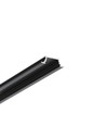 2m aluprofil GROOVE10.V2 A1C/U - Sort anodiseret, indbygget, LED skinne