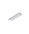 2m aluprofil GROOVE10.V2 A1C/U - Anodiseret, indbygget, LED skinne