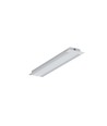 2m aluprofil GROOVE10.V2 A1C/U - Anodiseret, indbygget, LED skinne