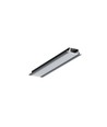 2m aluprofil GROOVE10.V2 A1C/U - Sort anodiseret, indbygget, LED skinne
