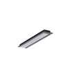 2m aluprofil GROOVE10.V2 A1C/U - Sort anodiseret, indbygget, LED skinne