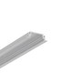 2m aluprofil GROOVE14 EE7F/TY - Ubehandlet aluminium, indbygget, LED skinne