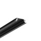 2m aluprofil GROOVE14 EE7F/TY - Sort anodiseret, indbygget, LED skinne