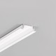 2m aluprofil GROOVE14 EE7F/TY - Hvid lakeret, indbygget, LED skinne