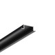 2m aluprofil GROOVE14.V2 BC3/Y - Sort anodiseret, indbygget, LED skinne