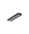 2m aluprofil GROOVE14.V2 BC3/Y - Sort anodiseret, indbygget, LED skinne