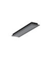 2m aluprofil GROOVE14.V2 BC3/Y - Sort anodiseret, indbygget, LED skinne