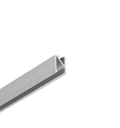 2m aluprofil HI8 C1 - Anodiseret, indbygget, LED skinne